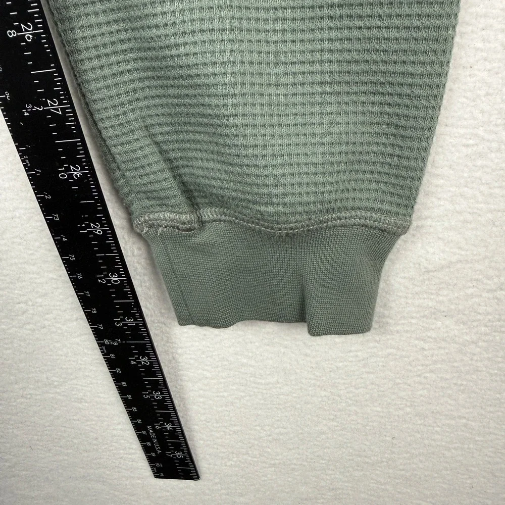 NEW Salty Crew Daybreak Thermal Pant Mens M Moss Green Waffle Knit Base Layer